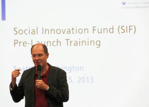 Dr. Jürgen Unützer provides training for the SIF initiative in 2013.
