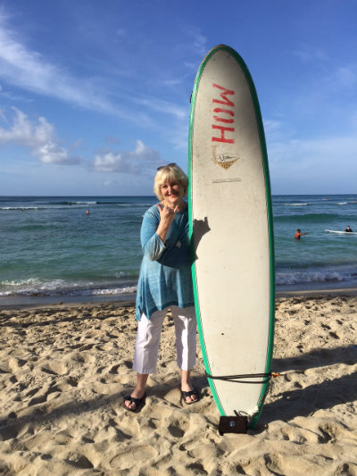 Amy Berman, on a recent trip to Hawaii.