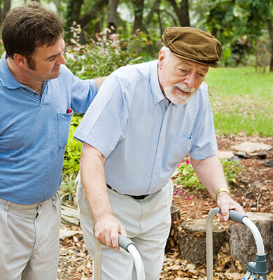 I Stock-FC_male Caregiver_walking_blog_600