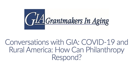 GIA Webinar: COVID-19 and Rural America - How Can Philanthropy Respond?