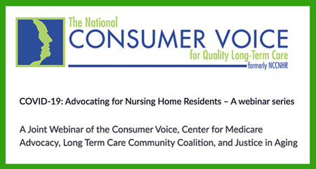 Webinar Series: COVID-19 - Advocating for Nursing Home Residents