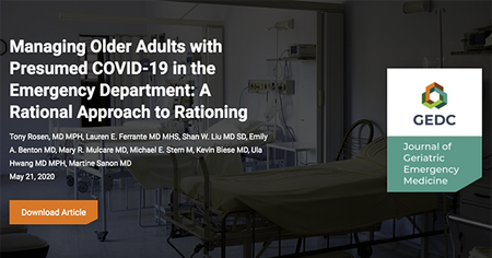 JGEM Editorial: Managing Older Adults with Presumed COVID-19 in the Emergency Department - A Rational Approach to Rationing