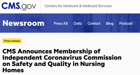 CMS Announces Membership of Independent Coronavirus Commission on Safety and Quality in Nursing Homes