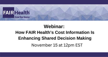 FAIR Health Webinar