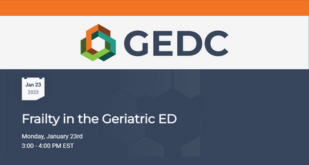 Frailty in the geriatric ed