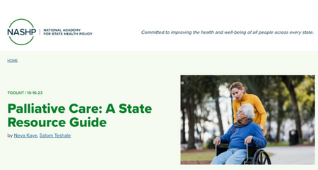 NASHP Palliative Care A State Resource Guide