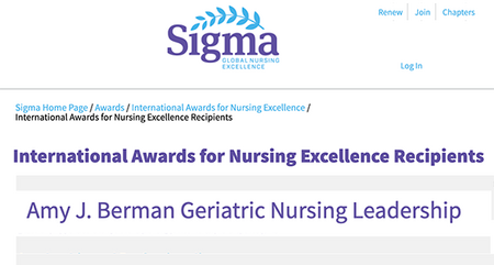 Sigma Awards Amy Berman Leadership