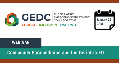 Community Paramedicine and the Geriatric ED