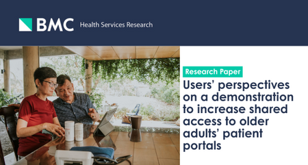BMC Health Services Research Users perspectives on a demonstration to increase shared access to older adults patient portals
