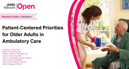 JAMA Network Open Paper Patient Centered Priorities for Older Adults in Ambulatory Care
