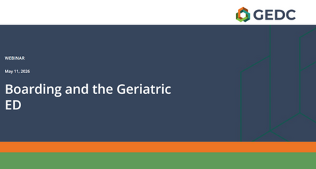 GEDC Webinar Boarding and the Geriatric ED Your changes have been stored