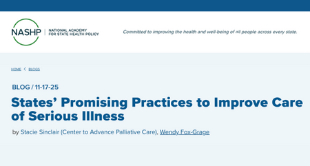NASHP Blog Palliative Care