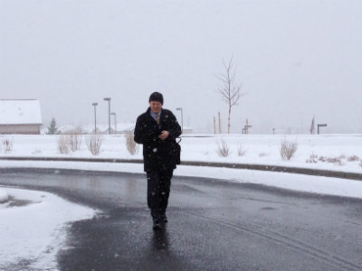 Springtime in Casper, Wyo. Jürgen Unützer, MD, hits the ground.