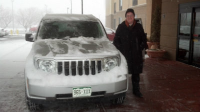 Chris Langston enjoys a balmy spring day in Wasilla, Alaska.