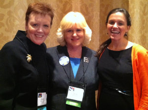 From left, Elaine Tagliareni, NLN's chief program officer; Amy Berman; and Sarah Thompson Mishurov, The Hearst Foundations' program strategy manager.