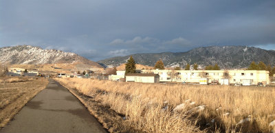 Butte, Mont., with the former Berkley Pit copper mine in the distance.