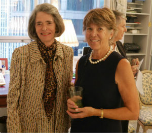 Hartford Trustees Kathryn D. Wriston, left, and Lile R. Gibbons, at a recent reception honoring them as personal supporters of the MSTAR program.