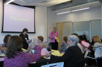 Elaine Tagliareni EdD, RN, CNE, FAAN, leads an ACE.S training session in Philadelphia in 2010.