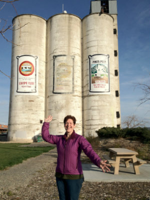 The author, Diane Powers, in Idaho in 2013, during a series of site visits in the Pacific Northwest to determine grant awards.