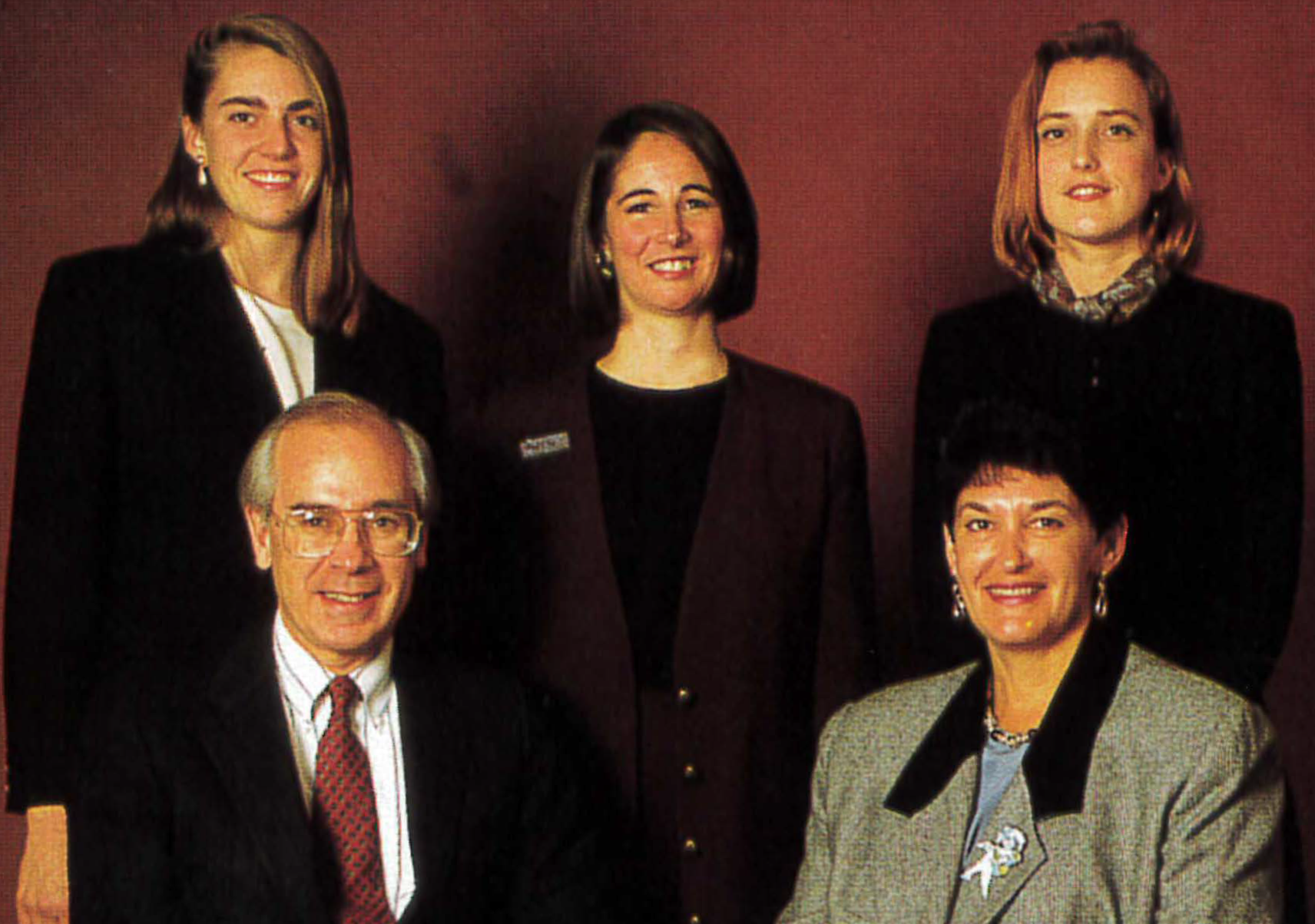 Rani Snyder with the 1993 JAHF program team