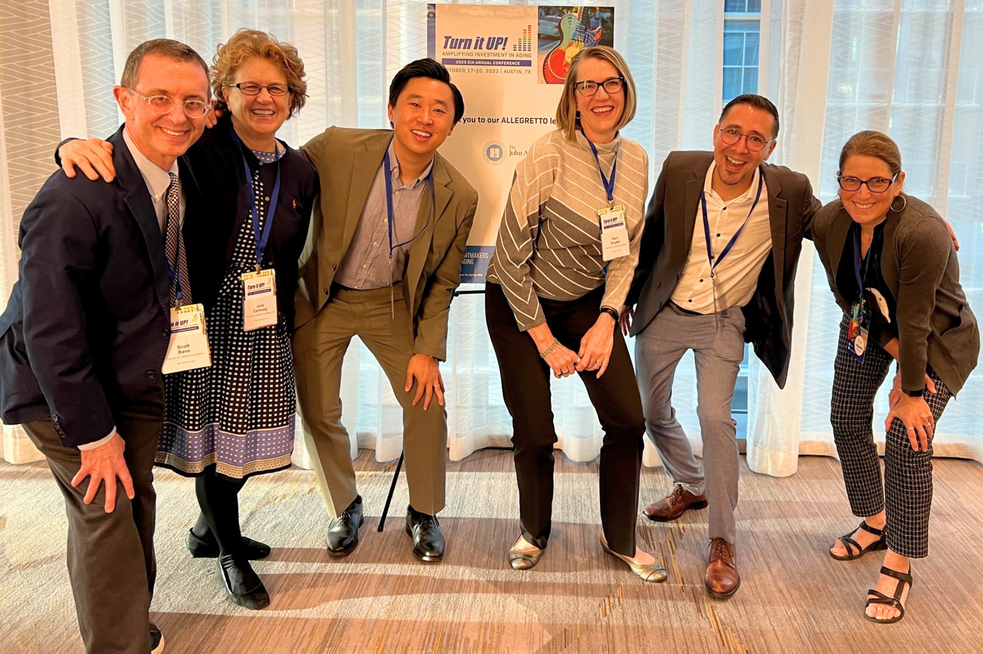Rani Snyder with members of the JAHF program team at the Grantmakers In Aging conference